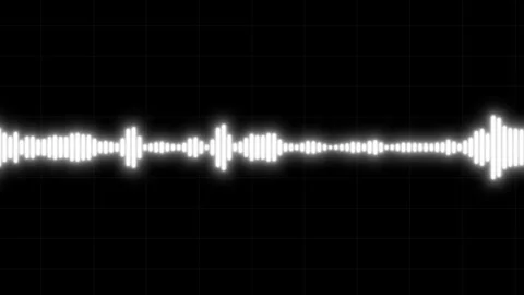 Digital voice recording waveform, seamless loop animation Vídeo Stock 330230001
