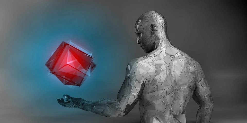 Digital Void Where Humanity Meets Technical Debt Stock Illustration