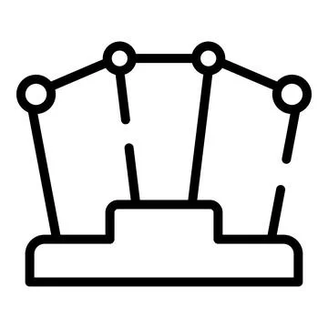 Digital vr platform icon outline vector. Virtual reality Stock Illustration