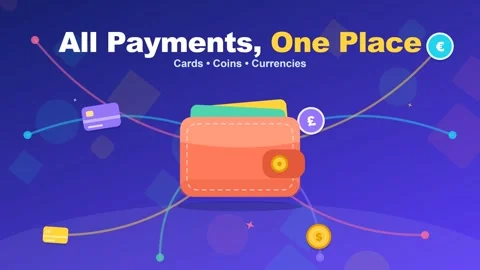 Digital Wallet App Explainer Animation Stock Footage 347896365