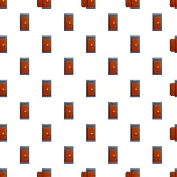 Digital wallet app on smartphone pattern wallpaper Illustrazione stock