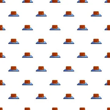 Digital wallet app on smartphone payment seamless pattern 스톡 일러스트