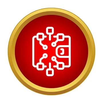 Digital wallet with circuit board, electronic payment concept Stock Illustration