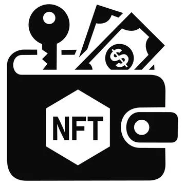 Digital wallet crypto currency storage nft icon Stock Illustration