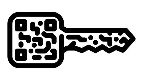 Digital wallet key decentralized application line icon animation Stock Footage 326751579