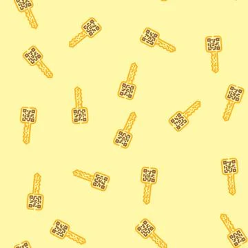 Digital wallet key decentralized application vector seamless pattern Stock Illustration