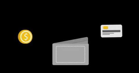 Digital wallet opening Stock Footage 332920940