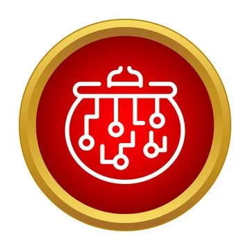 Digital wallet secure online payment fintech technology icon Stock Illustration