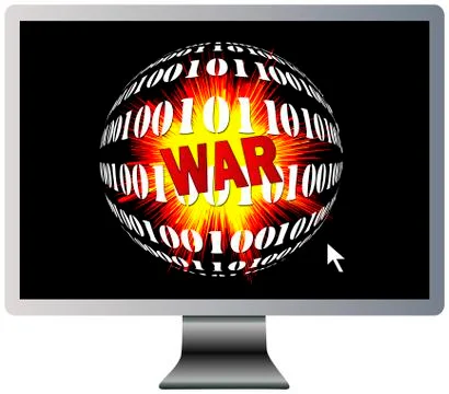 Digital Warfare Stock-Illustration