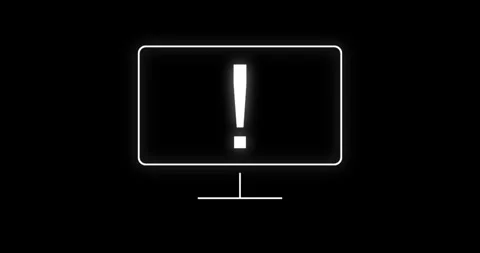 Digital warnings alert HUD Stock Footage 342101015