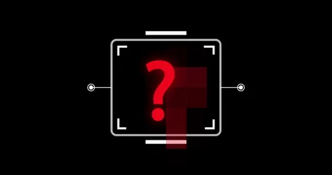 Digital warnings alert HUD 库存影片 342101397
