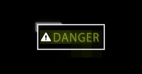 Digital warnings alert HUD 库存影片 342101487