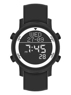 Digital watch Illustrazione stock