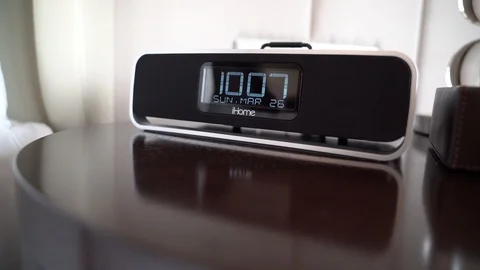 Digital watch shows time Stock-Footage 128947096