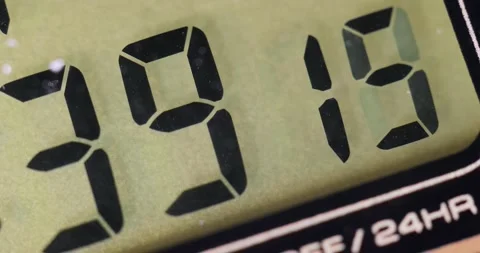 Digital watch stopwatch seconds counting Stock Footage 167098361