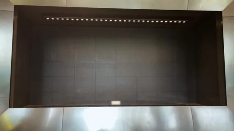 Digital water clock prints time and intricate patterns at Osaka Station.  Stock Footage 335463114