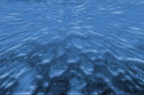 Digital water illustration Stock Illustration