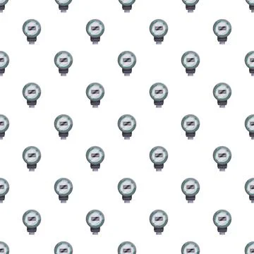 Digital water meter icons creating seamless pattern 스톡 일러스트