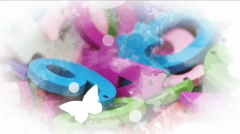 Digital watercolor background. Stock Footage 51219958