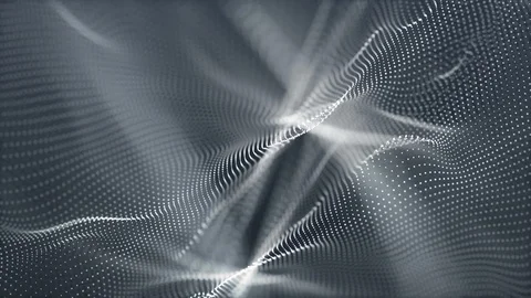 Digital wave background abstract gray color title blurred. Stock Footage 93380283