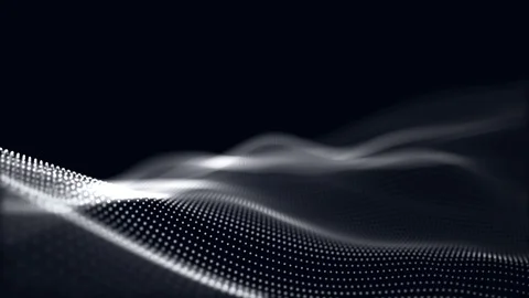 Digital wave background abstract title blurred animation of particle seamless. Stock Footage 93380310