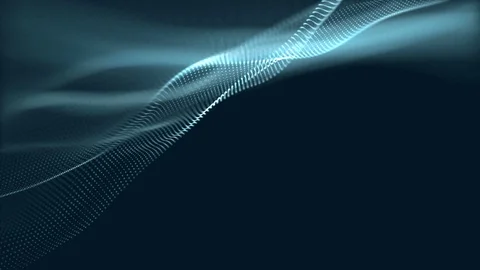 Digital wave background abstract title green blurred. Video stock 93429986