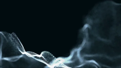 Digital wave background abstract title dark blue blurred. Stock Footage 94927215