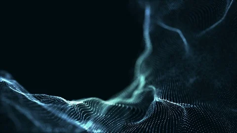 Digital wave background abstract title blurred animation of particle seamless. Stock Footage 94927361