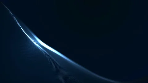 Digital wave background abstract title dark blue blurred. Video stock 102474560