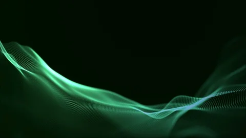 Digital wave background abstract title dark green blurred. Stock Footage 102531258