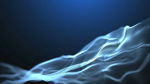 Digital wave background abstract title dark blue blurred. Stock Footage 102634915