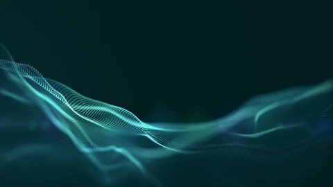 Digital wave background abstract title dark green blurred. Stock Footage 102718578