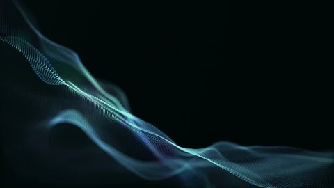 Digital wave background abstract title dark green blurred. Stock Footage 102922466