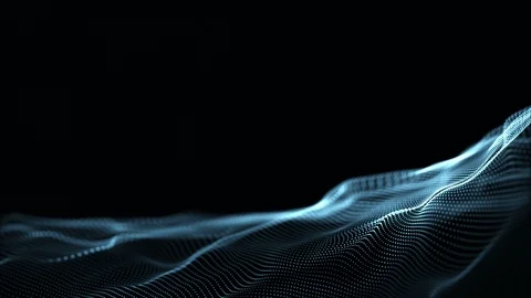 Digital wave background abstract title dark blue. Stock Footage 108468984