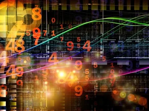 Digital Wave Background Illustrazione stock