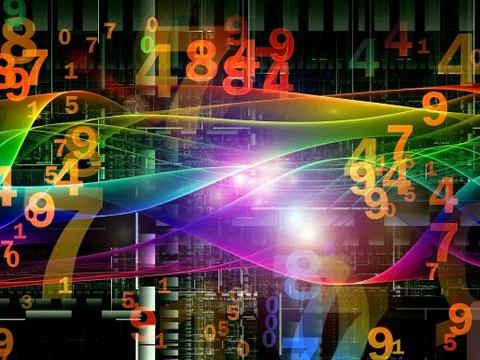 Digital Wave Background 스톡 일러스트