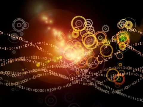 Digital Wave Background Illustrazione stock