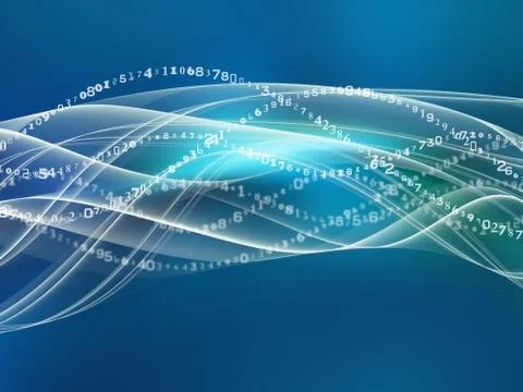 Digital Wave Background Stock Illustration