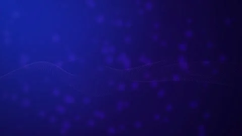A digital wave of glowing particles flows in a seamless loop Stock Footage 341486615