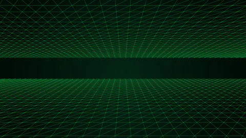 Digital Wave Grid Tech Particles Background Hitech Dot Line Particle Sci-Fi Stock Footage 348191362
