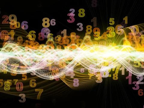 Digital Wave Stockillustratie