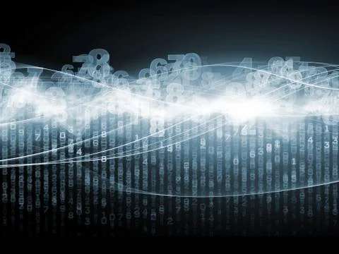 Digital Wave Illustrazione stock