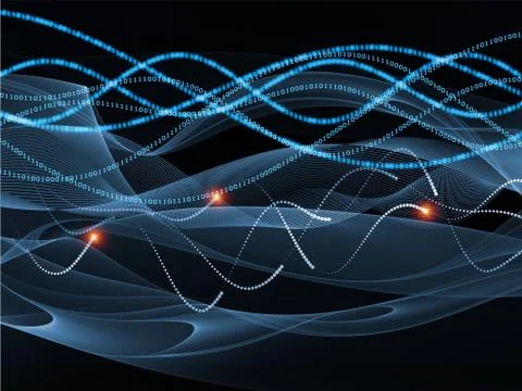 Digital Wave Illustrazione stock