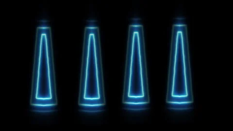 Digital Wave Lightscape Background Vídeo Stock 332375974