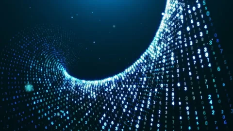 Digital Wave Loopable Motion Stock-Footage 95355485