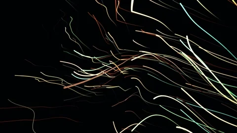 Digital wave with many dots and particles. Abstract dynamic wave background. Stock Footage 337913466