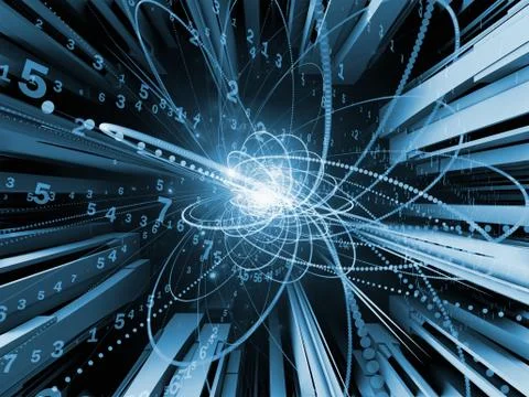 Digital Wave Particle Stock Illustration