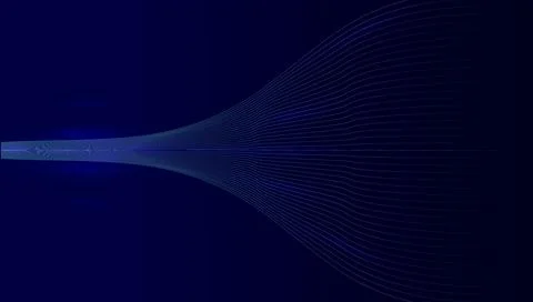 Digital wave particles background. Data science, system illustration. Stock Illustration