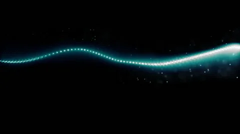 Digital Wave Particles Form Stock Footage