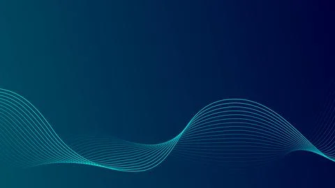 Digital  wave technology abstract background. Data cyber sound futuristic c.. Illustrazione stock